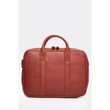 MORCA Macbook Organizer Hakiki Deri Laptop Evrak Çantası 13" & 14" İnç Taba Naturel