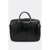 MORCA Macbook Organizer Laptop Evrak Çantası 15.6" & 16" Inç Siyah Kroko