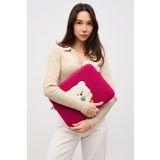 Morca Teddy Bear Laptop Kılıfı 13" & 14" Inç Uyumlu Fuşya