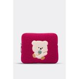 Morca Teddy Bear Tablet Kılıfı 10” & 11” Inç Uyumlu Fuşya