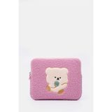 Morca Teddy Bear Tablet Kılıfı 10” & 11” Inç Uyumlu Pembe