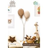mordesign Çocuk Odası Dekorasyonu 2'li Balon Set, Bebek Odası Dekoratif Balon, Duvar Dekorasyonu