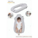 Mordesign Moresleep 2'Si 1 Arada Bebek Sarılma Ve Şekillendirme Yastığı, Düz Kafa Yastığı,Pamuklu,Uyku Yastığı