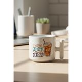 More Espresso Less Depresso Baskılı Hediyelik T Kulplu Latte Fincanı Kupa Bardak, QB1L8091