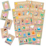 More Fiesta Baby Shower Loteria Bingo Oyunu İngilizce 40 Oyuncu için