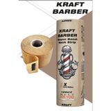 More For You Kraft Barber Boyun Bandı, Kahverengi, 5'li Paket (100 Adet)