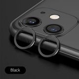 More Gsm iPhone 11 ile Uyumlu Halka Set Kamera Lens Koruyucu (Siyah)