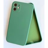 More Gsm iPhone 11 ile Uyumlu Köşeli Kalıp Lansman içi Kadife Soft Esnek Yapıya Sahip Darbeye Dayanıklı Sıvı Silikon Kılıf (Fıstık)