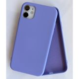 More Gsm iPhone 11 ile Uyumlu Lansman içi Kadife Soft Esnek Yapıya Sahip Darbeye Dayanıklı Sıvı Silikon Kılıf (Lila)