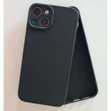 More Gsm iPhone 13 & 14 ile Uyumlu Kamera Korumalı Lansman içi Kadife Soft Esnek Yapıya Sahip Darbeye Dayanıklı Sıvı Silikon Kılıf (Siyah)