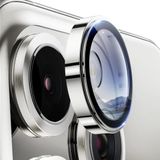 More Gsm iPhone 15 Pro / 15 ProMax ile Uyumlu Halka Set Kamera Lens Koruyucu (Gri)