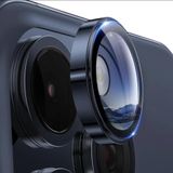 More Gsm iPhone 15 Pro / 15 ProMax ile Uyumlu Halka Set Kamera Lens Koruyucu (Lacivert)