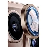 More Gsm iPhone 16 Pro / 16 ProMax ile Uyumlu Halka Set Kamera Lens Koruyucu (Brown)