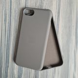 More Gsm İphone 2020 Se / 7 / 8 İle Uyumlu Logosuz Lansman İçi Kadife Silikon Kılıf - Antrasit - Gri