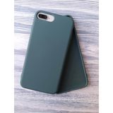More Gsm iPhone 7 Plus & 8 Plus ile Uyumlu Lansman içi Kadife Soft Esnek Yapıya Sahip Darbeye Dayanıklı Sıvı Silikon Kılıf (Haki Yeşil)