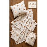 More Home Bebek Müslin Bez Battaniye Set 7 Parça Tilkili Açık Kahverengi