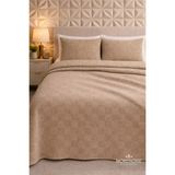 More Home Çift Kişilik Pamuklu Pike 240 x 260 Koyu Bej