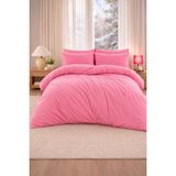 More Home Çift Kişilik Yorgan Kılıfı + Yastık Kılıfı (Çarşafsız) Fuşya - 200 x 220 cm