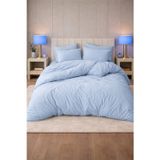 More Home Çift Kişilik Yorgan Kılıfı + Yastık Kılıfı Çarşafsız Mavi