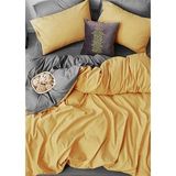 More Home Çift Kişilik Yorgan Kılıfı + Yastık Kılıfı Sarı Antrezid