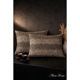 More Home Kapaklı Yastık Kılıfı (2 Adet) 50 x 70 cm Leopar Desen - Çok Renkli - 50x70