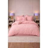 More Home Lastikli Çarşaflı Çift Kişilik Nevresim Takımı -PEMBE - 200 x 220 cm