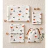 More Home Müslin Bez Battaniye Set 6 Parça Yıldız Desenli