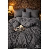 More Home Tek Kişilik Nevresim Takımı Lastikli Çarşaflı Antrasit - 160 x 220 cm