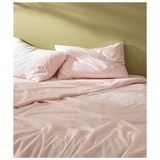 More Home Tek Kişilik Yorgan Kılıfı + Yastık Kılıfı (Çarşafsız) Pudra - 160 x 220 cm