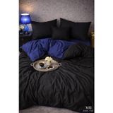 More Home Tek Kişilik Yorgan Kılıfı + Yastık Kılıfı Lacivert-Siyah