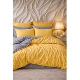 More Home Tek Kişilik Yorgan Kılıfı + Yastık Kılıfı Sarı Amtrazit