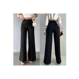 MORE MOSS Yandan Fermuarlı Krep Pantolon