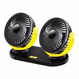 More TR Ally Çift Başlıklı 12 V 24 V Araç Fanı Oto Fan Vantilatör