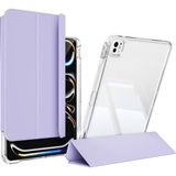 More TR apple iPad Pro 11 2024 Kılıf Magnetik Ayrılabilen Airbagli Uyumlu Mtr Sliding Tablet Kılıfı-Lavender