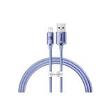 More TR Baseus Crystal Shine Series USB to iPhone Lightning 2.4A 1.2 mt Hızlı Şarj ve Data Kablosu