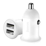 More TR Baseus Grain Pro Dual Usb 4.8A Max Çıkışlı Hızlı Araç Şarj Başlık