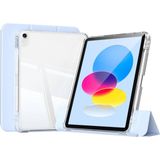 More TR iPad 11.nesil 2025 Kılıf Magnetik Ayrılabilen Airbagli Mtr Sliding Tablet Kılıfı - Mavi Açık