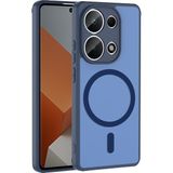 More TR Xiaomi Redmi Note 13 Pro 4g Kılıf Magsafe Kamera Korumalı Mat Parmak Izi Tutmayan Mtr - Lacivert