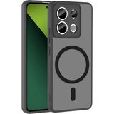 More TR Xiaomi Redmi Note 13 Pro 5g Kılıf Magsafe Kamera Korumalı Mat Parmak Izi Tutmayan Mtr - Siyah
