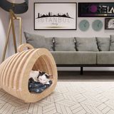Morela Parametrik Ahşap Kontraplak Kedi Evi - Cat House