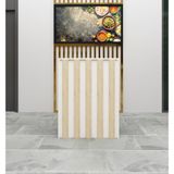 Morepp Erva Karşılama Bankosu ,110 cm ,ofis,kasa,resepsiyon Masası| Beyaz-Safirmeşe - 110*84 - Beyaz - Safir Meşe