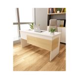 morepp Karen 60x144 Çalışma Masası Ofis Masası Bilgisayar Masası| Beyaz - Safir Meşe