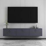 Morepp Sıla 150 cm Duvara Monte Tv Ünitesi Tv Sehpası Antrasit - Gümüş - 29X150