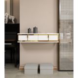 Morepp Skyt 90 cm 2 Kapaklı,raflı, Duvara Monte Dresuar Beyaz-Gümüş - Beyaz - Gümüş