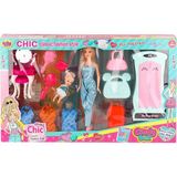 Moresun Buğz 02259 Cindy Doll Dolaplı Bebek Oyun Seti -Oydaş Oyuncak