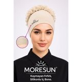 MORESUN Kaymayan Fırfırlı Silikonlu Dikişsiz Bone - Kaymaz Kadın Tesettür Bağlamalı İç Bone