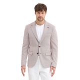Moreto Erkek Bordo Pamuk Karışımlı Esnek Kumaşlı Armürlü Mono Yaka Spor Slim Fit Blazer Ceket Bordo 58