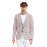 Moreto Erkek Bordo Pamuk Karışımlı Esnek Kumaşlı Armürlü Mono Yaka Spor Slim Fit Blazer Ceket