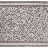 Moretti Nordi Leopar Desenli Makine Dokuma Halı, Gri, 200X290