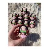 Morey Amigurumi Örgü Anahtarlık, Standart, moreyanahtarlık001, Nezuko, üniseks-yetişkin